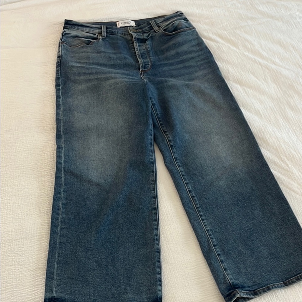 Evereve wide leg trouser jean